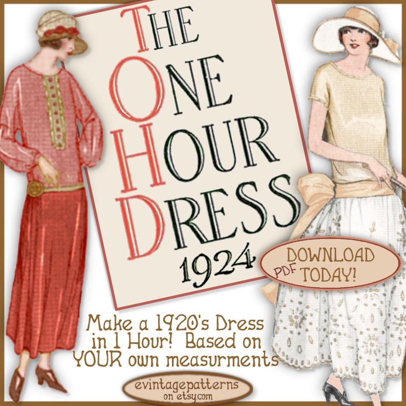1920s one hour dress